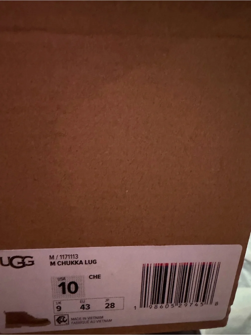 NIB UGG Men’s Chukka Lug Boots